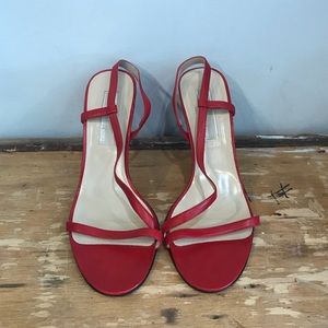 Michael Kors (Hight End) Red Leather Sandals